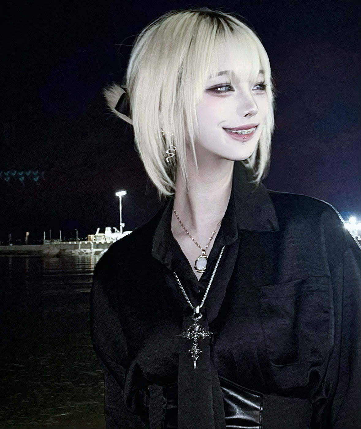 Goth cross Necklace