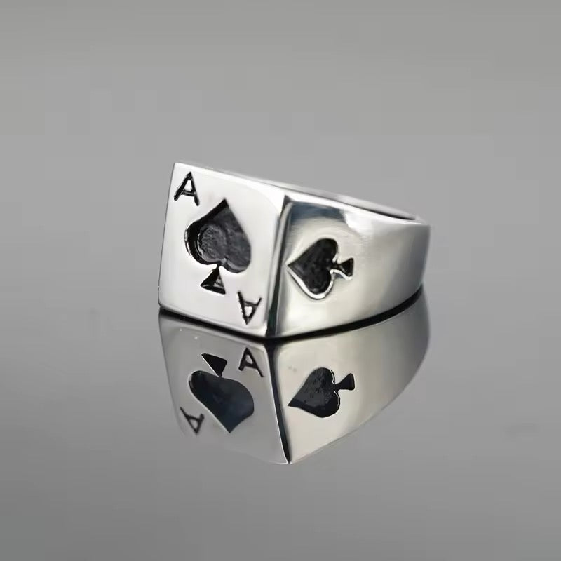 The ace of spades ring