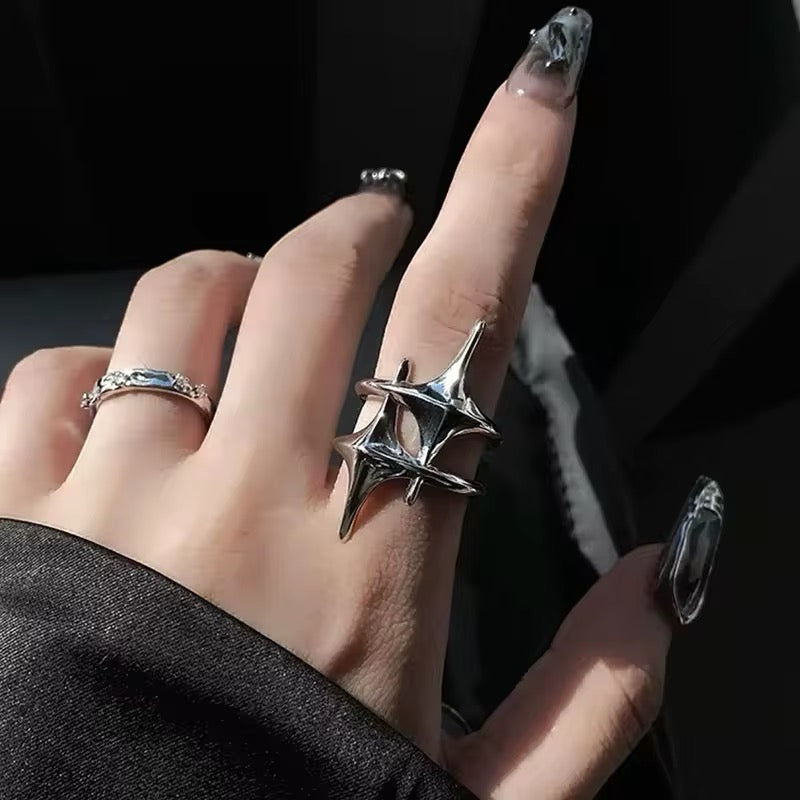 Double Cross Star Ring