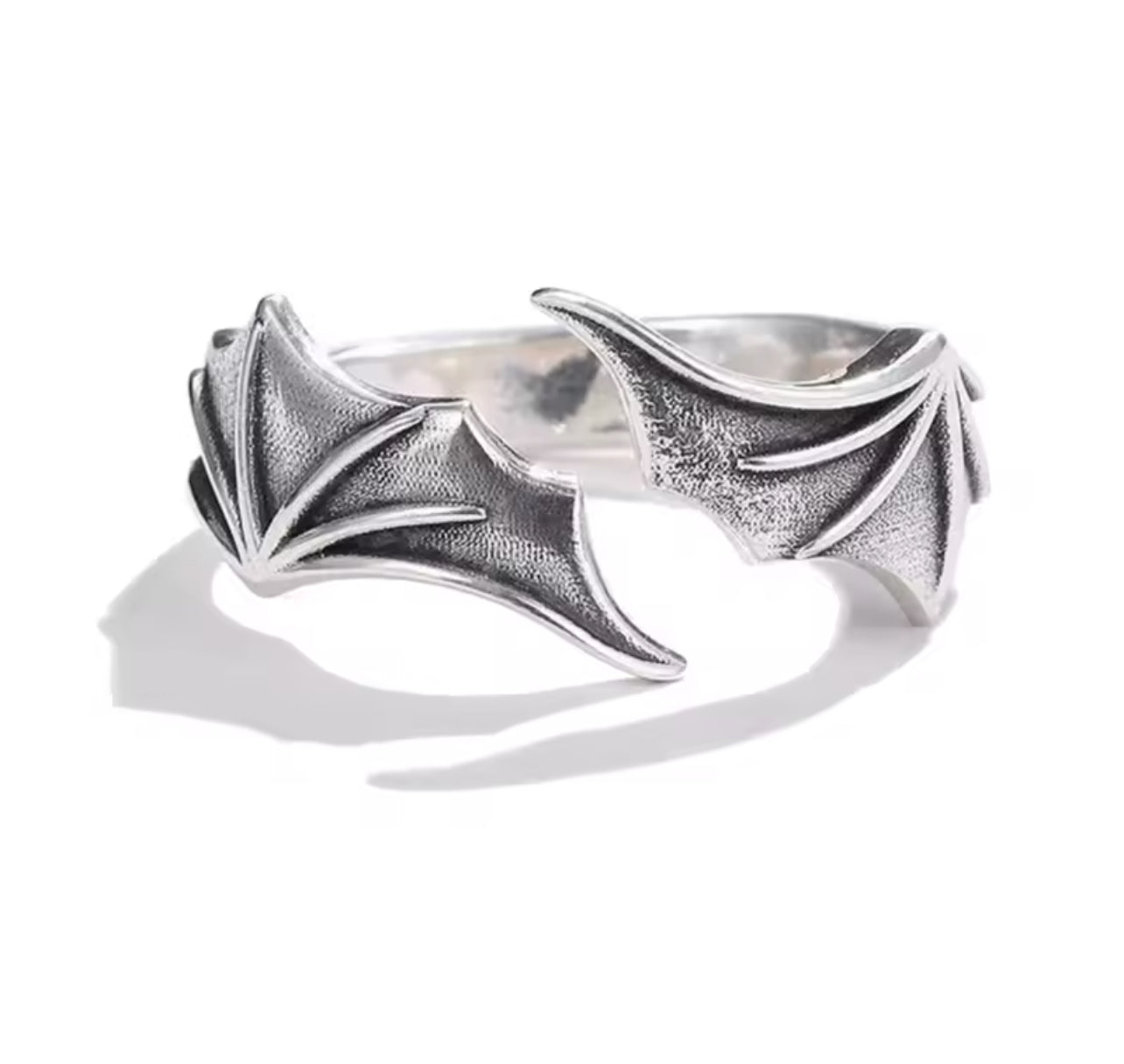 Metallic Devil Wing Ring