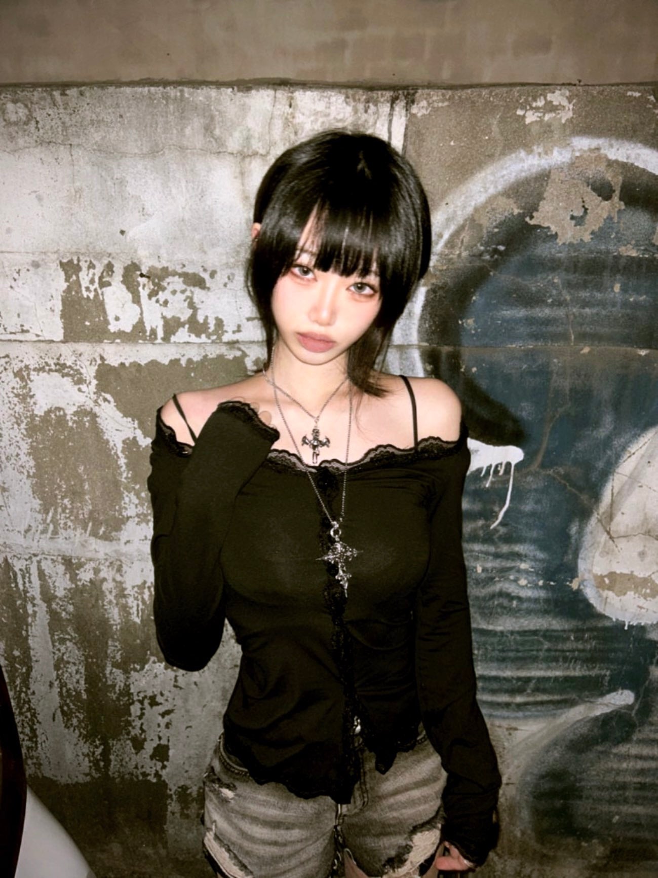 Devil girl metal Necklace