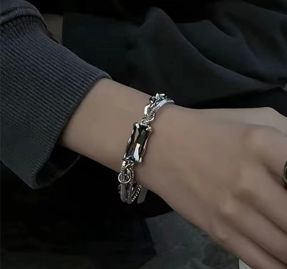 Crystal Double Link Bracelet